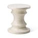 Lark Manor™ Alisiana Concrete Garden Stool in White | 18.25 H x 16.25 W x 16.25 D in | Wayfair 3AB95BC1E6D940949FA3F7026880939C