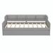 Latitude Run® Twin Size Wooden Day Bed w/ 3 Drawers in Gray | 26.8 H x 75.2 W x 47.6 D in | Wayfair 359F6DE4661B4E5693FCA5BA8EBDE324