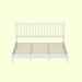 Charlton Home® Deland Slat Bed Wood in White | 44.9 H x 78.7 W x 83.9 D in | Wayfair BA3C7453F6254B369FEB6CA9466E8BB1