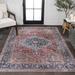 Black 60 x 35 x 0.25 in Area Rug - Bungalow Rose Sarok Area Rug w/ Non-Slip Backing Polyester | 60 H x 35 W x 0.25 D in | Wayfair