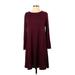 Old Navy Casual Dress - Sweater Dress: Burgundy Solid Dresses - Women's Size Medium Petite