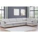 Best Master Furniture Aronde 5-Piece Fabric Clarkson Sand Modular Sectional Sofa