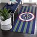 Liora Manne Frontporch Striped Compass Indoor/Outdoor Rug