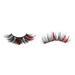 Kaola 1 Pair Christmas Eyelashes Natural 3D Effect Soft Lightweight Compact Dress Up Man-made Fibers 25mm Beauty False Eye Lashes for Party