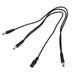 Effect Pedal Cable 3 Ways Daisy Chain Multi-interface Connecting 1 to 3 Cable Splitter Cord for Guitar Effects Power Supply Adapter OD05 (Black)