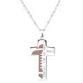 Baseball Cross Necklace Stainless Steel Sports Pendant Necklace for Kids Boys Men