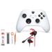 Microsoft Xbox Wireless Robot White Controller for Xbox Console + Wired Earbuds With Cleaning Kit BOLT AXTION Bundle Like New