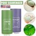 2PCS Green Tea Clay Mask Stick Purifying Facial Cleansing Blackhead Acne Remover