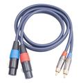 Dual XLR to RCA Cable Dual XLR Female to Dual RCA Male Cable 2 XLR Female to 2 RCA Male HiFi Audio Cable 3.3 Feet