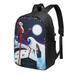 The Nightmare Before Christmas Travel Laptop Backpack with USB Port and Headphone Port Adult Children Student Backpack for College Work Camping