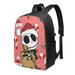 The Nightmare Before Christmas Travel Laptop Backpack with USB Port and Headphone Port Adult Children Student Backpack for College Work Camping