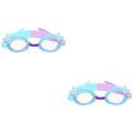 2 PCS Mermaid Goggles Swimming Goggles Comfortable Kids Goggle Lovely Swim Goggle Toddler Goggles Girl Child