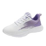 CAICJ98 Volleyball Shoes Women s Sock Walking ShoesComfortable Mesh Slip on Easy Sneakers Purple