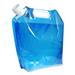 Folding Bucket Water Portable Water Storage Container Tote Bag for Hiking Hunting Travel Outdoor Camping 10L (Blue)