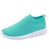 CAICJ98 Volleyball Shoes Women s Slip On Walking ShoesLightweight Breathable Mesh Casual Sneakers Green