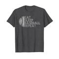 Eat Sleep Baseball Repeat Baseball Player Funny Baseball T-Shirt Funny Cute