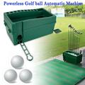 Golf Ball Dispenser Green Powerless Automatic Tee Up Machine No Electricity Required Golf Ball Teeing Device Training Machine Golf Club Organizer for Golf Ball Game Sports Gaming Clubs Learning