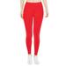 Prolriy Workout Leggings for Women Low Waisted Opaque Soft Yoga Waisted Slim Pants Solid Length Pants Gym Leggings for Women Tummy Control Compression Yoga Pants Women Red XL