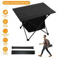 iMounTEK Portable Camping Table Ultralight Aluminum Camp Table with Storage Bag Folding Beach Table for Camping Hiking BBQ Picnic Fishing