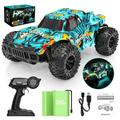 Haijon 1:16 Remote Control Cars with Lights 4 LED Light Modes Fast Off Road Toy Radio RC Car Truck for Adults Kids Gift Toys