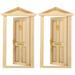 2 Pieces Mini Wooden Door Decor Mini Door Tiny Furniture Dollhouse Furniture 1 12 Scale Mini Gate Model Child