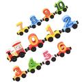 Wooden Magnetic Train Toys for Toddlers Wooden Playset Magnetic Train Toy Chidrens Toys Number Train Plaything Child