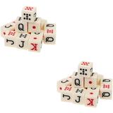 30 Pcs Poker Dice Dice for Couples Craps Dice Portable Poker Chips Funny Game Dice Liars Dice Prop Lovers