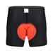 6 Pack Mens Underwear Cycling Padded Shockproof Mtb Bicycle Riding Bike Sport Tights Shorts Briefs For Men Red M