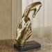 Loving Hands Table Sculpture Gold 11.5 Inches High