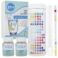 17 in 1 Premium Drinking Water Test Kit 100 Strips 2 Bacteria Tests Home Water Quality Test Well and Tap Water Easy Testing for Lead Bacteria Hardness Fluoride pH Iron Copper and more
