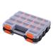 piaybook Tool Bag Double Sided Portable Plastic Hardware Tools Accessories Box Electronic Components Sorting Box Parts Box Storage Box for Home Supplies