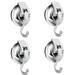 Heavy-Duty Vacuum Suction Cup Hooks (4-Pack) Specialized for Kitchen Bathroom and Toilet Organization GTICPHYJ