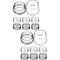 16 Pcs Clear Stove Knob Covers Stove Button Covers Baby Proofing Oven Knob Locks for Child Safety Guards