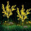 Solar Garden Lights Outdoor Decorative Solar Flowers Lights Dusk to Dawn Solar Garden Stake Lights Waterproof IP65 Solar Powered Flower Lights for Patio Garden Yard Lawn Pathway gticphyj