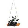 2 Pcs Panda Decorative Ornaments Home Decor Swing Panda Ornament Hanging Adornment Kids Crafts Courtyard Ornament Child