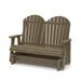 Wildridge Heritage Double Glider Weathered Wood Outdoor Weather Resistant Poly Patio Furniture