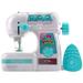 Sewing machine toy 1PC Mini Electric Sewing Machine Toy Set Simulated Sewing Machine Toy Kit Household Small Sewing Cloth Device Toy Thin Cloth Sewing Home Appliances Toys Set Play House Toys for Gi