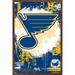 NHL St. Louis Blues - Maximalist Logo 23 Wall Poster 22.375 x 34 Framed