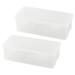 Daiosportswear Large Capacity Clear Pencil Case Plastic Pencil Boxes Stackable Design Supply Boxes for Kids Boys School Classroom 2 Pack