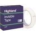 Highland 6200342592 Invisible Permanent Mending Tape 3/4-Inch X 2592-Inch 3-Inch Clear