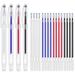 Heat Erasable Pens High Temperature Pen Fabric Marking Pens with 20 Erasable Pen Refills for Leather Fabric