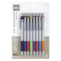 Office Depot Advanced Ink Retractable Ballpoint Pens Needle Point 0.7 mm Assorted Barrels Assorted Ink Colors Pack Of 8