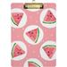 Coolnut Watermelon Polka Dot Pink Clipboards for Kids Student Women Men Letter Size Plastic Low Profile Clip 9 x 12.5 in Golden Clip