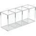 Acrylic Pen Holder 4 Compartments Clear Makeup Brushes Holder Pencil Cup for Home Office and School Countertop Desk Accessory Storage gticphyj