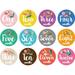 baby month sticker 12pcs Floral Baby Girl Milestone Stickers 12 Monthly Photo Picture Props for Baby Shower Gift