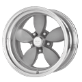 AMERICAN RACING VINTAGE VN402 CLASSIC 200S 15X8 5X114.3 0ET 83.06CB TWO-PIECE VINTAGE SILVER CENTER POLISHED BARREL WHEEL