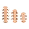 3pcs Magnetic Clasps Connector Buckles Stainless Steel Layered Necklace Clasp Necklace Separator for Bracelets and Rose