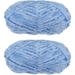 2Pcs Velvet Yarn Chenille Yarn 2x100g/7.1oz 174 Yards Total Length Super Bulky Polyester Soft Blanket Yarn for Knitting Weaving Bag