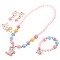 A Necklace Earrings Jewelry Making Kit for Kids Kids Jewlery Box Little Girl Necklaces Kids Jewelry for Girls Children s Pearl Necklace Gift Silicone Baby
