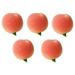 5pcs Fruit Peach Artificial Fruit Artificial Lifelike Peach Simulation Peach Home Display Decoration For Still Life Paintings Decoration
